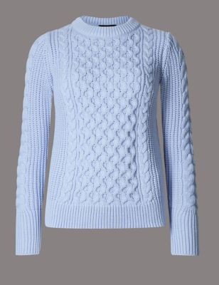 Textured Cable Knit Jumper